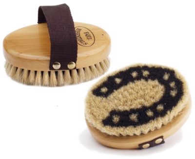 Equi-Essentials Wood Backed Horsehoe Horsehair Body Brush Best Price