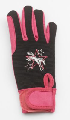Ovation Girls' Super Star Riding Gloves