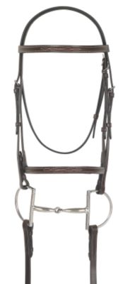 Camelot Gold Fancy Raised Bridle with Laced Reins