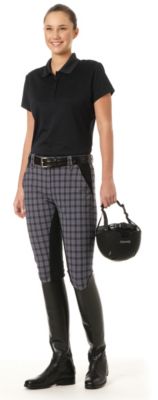 Ovation Ladies Fashion Plaid DX Full Seat Riding Breeches