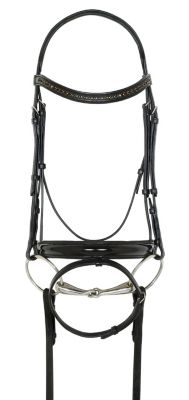 Ovation Patent Leather Bridle with Crystal Browband