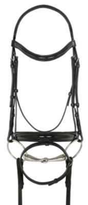 Ovation Patent Leather Dressage Bridle
