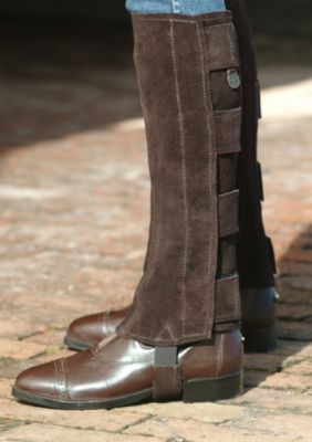 Ovation Kids Suede Half Chaps with Velcro Tabs