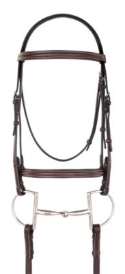 Camelot Gold Raised Padded Flash Bridle with Reins Best Price