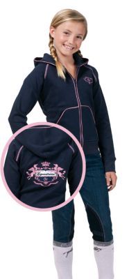ER OV Grls Pink Diamond Zip Hoodie Best Price