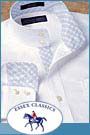 Essex Classics Girls Market Street Blue Contrast Show Shirt