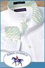 Essex Classics Girls Market Street Green Contrast Show Shirt