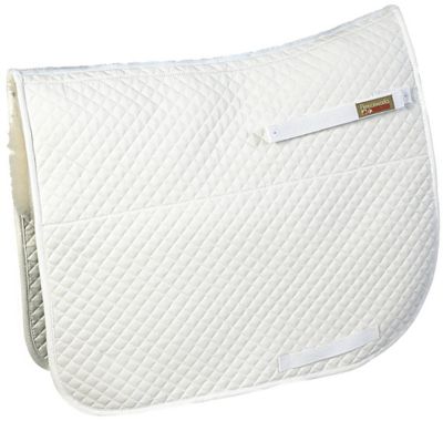 Fleeceworks Square Dressage Saddle Pad with Wool Lining