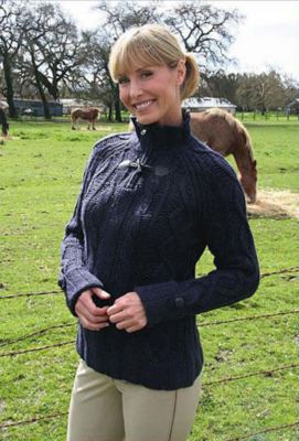 Goode Rider Ladies Cable Sweater