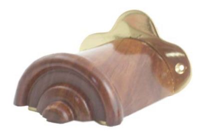 Horse Fare Brass and Wood Rein Hook::