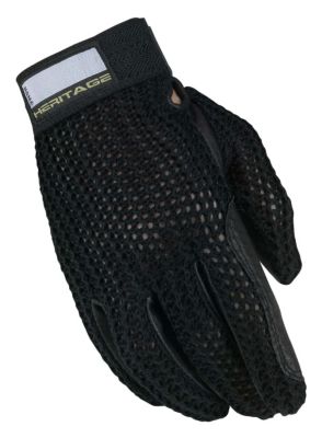Heritage Crochet Riding Gloves - Mens