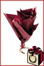 Horseshoe Gift Packaging Burgundy Tissue
