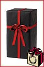 Horseshoe Gift Packaging Black Embossed Leather Gift Wrap Roll