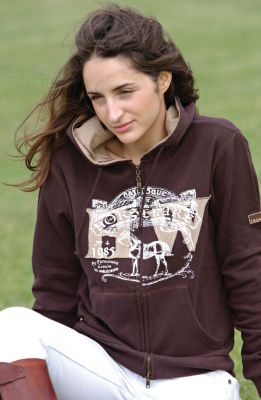 Horseware Ladies Newmarket Hooded Sweatshirt Jacket