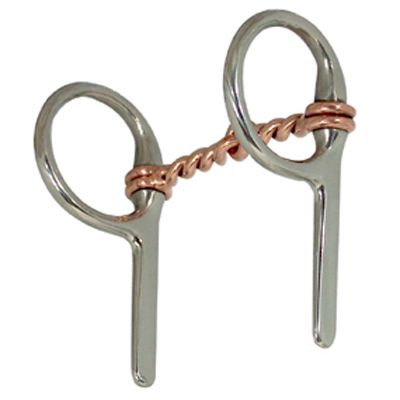 Coronet Bits Miniature Half Cheek Copper Twisted Driving Bit