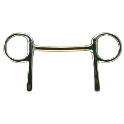 Coronet Bits Miniature Half Cheek Copper Mullen Mouth Drving Bit