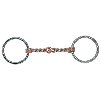 Coronet Bits Pony Copper Mouth Twisted Wire Snaffle Bit