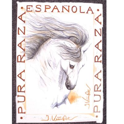 Ballador Andalusian Art Print by Jan Kunster Best Price
