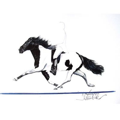 Flugar Icelandic Horse Art Print by Jan Kunster