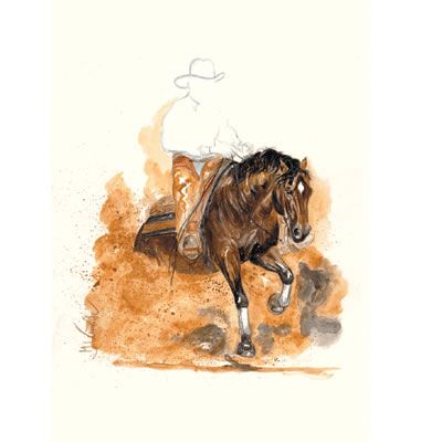 Golden Nugget Western Horse Art Print by Jan Kunster