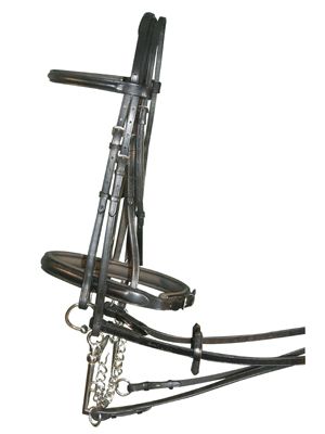 ThinLine Double Bridle w/Crank Noseband