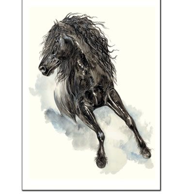 Passion Friesian Art Print by Jan Kunster