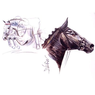 Rapido Show Jumper Art Print by Jan Kunster