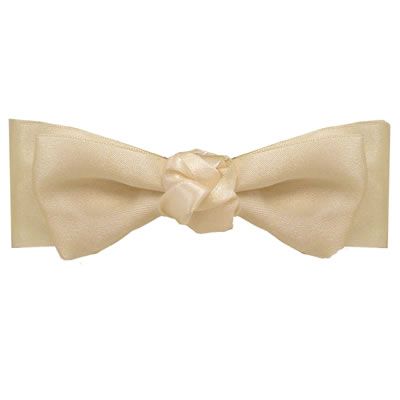 Diamond Hair Accessories Knotted Center Satin Bow Best Price