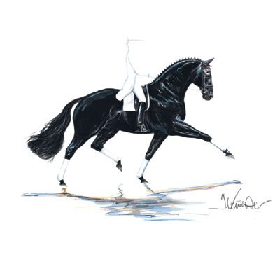 Las Vegas Dressage Art Print by Jan Kunster