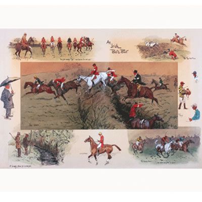 An Irish Point to Point Limited Edition Art Print by Snaffles Best Price