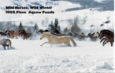 Intrepid Wild Horses in Winter Puzzle 