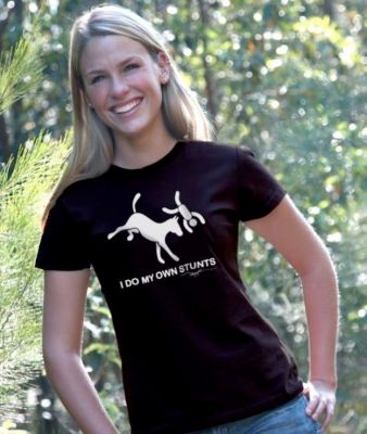 Jillaroo Australia Juniors I Do My Own Stunts Tee Shirt::