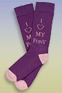 TuffRider I Love My Pony Socks