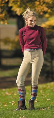TuffRider Kids Ribb Knee Patch Riding Breeches