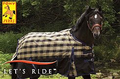 TuffRider 600D Fleece Lined Pony Turnout Blanket