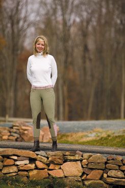 TuffRider Cotton Turtleneck Top