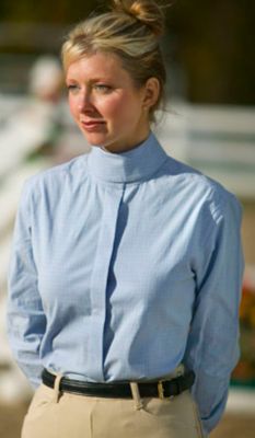 Elegance Stretch Check Children's Show Shirt