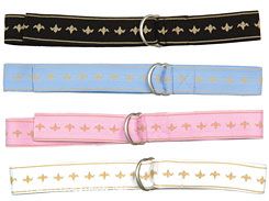 Equine Couture Fleur De Lis Elastic Belt