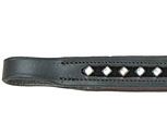 Henri de Rivel Black Velvet Square Jewel Browband