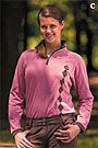 Equine Couture Ladies Geneva Argyle Crystal Shirt