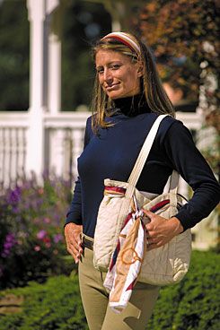 Equine Couture London Quilted Handbag w/Scarf Best Price