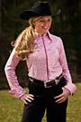 Tuffrider Ladies Dots Print Western Show Shirt