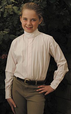 TuffRider Middleburg Long Sleeve Show Shirt-Girls