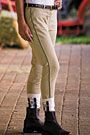 Tuffrider Ladies Piping Flex Patch Riding Breeches