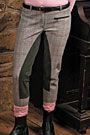 Tuffrider Ladies Plaid Full Seat Riding Breeches