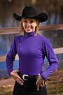 Tuffrider Ladies Long Sleeve Crystal Turtleneck Slinky Western Show Shirt