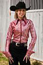TuffRider Tiger Print Long Sleeve Show Shirt