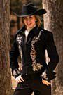 TuffRider Ladies Western Embroidered Front Show Jacket