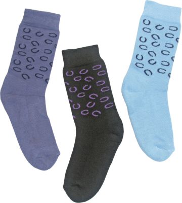 TuffRider Horseshoe Socks - Kids - 3Prs