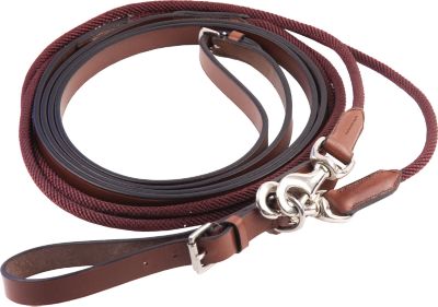 Henri de Rivel Web and Leather Draw Reins